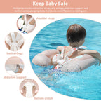 Baby Swan Swimming Ring with Sun Protection Canopy – Inflatable Float for Infants & Toddlers