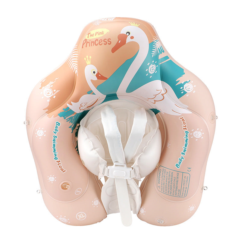 Baby Swan Swimming Ring with Sun Protection Canopy – Inflatable Float for Infants & Toddlers