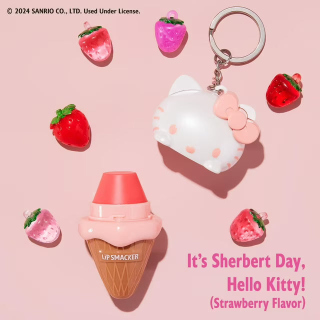 Hello Kitty Ice Cream Cone Lip Balm - It's Sherbert Day, Hello Kitty!, Ice Cream Cone Lip Balm