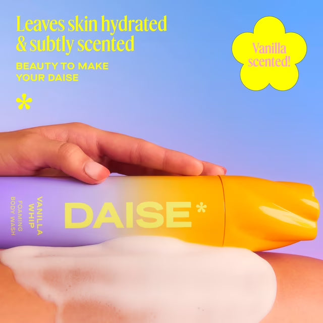 DAISE Foaming Body Wash in Vanilla Whip, Ultra Hydrating for Skin, 8.8 oz/250 g, body wash, body cleanser