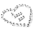12mm Baby Products 26 Silicone English Alphabet Beads Teeth Accessories