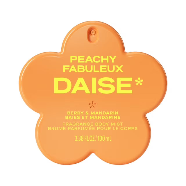 DAISE Peachy Daise Fragrance Body Mist in Berry & Mandarin, 3.3 fl oz/100 ml, spritz, spray, perfume