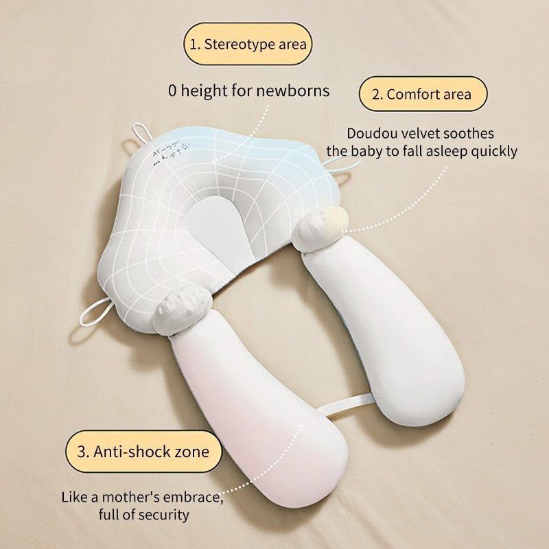 Baby Head Shaping Pillow – Newborn Support & Flat Head Prevention Cushion