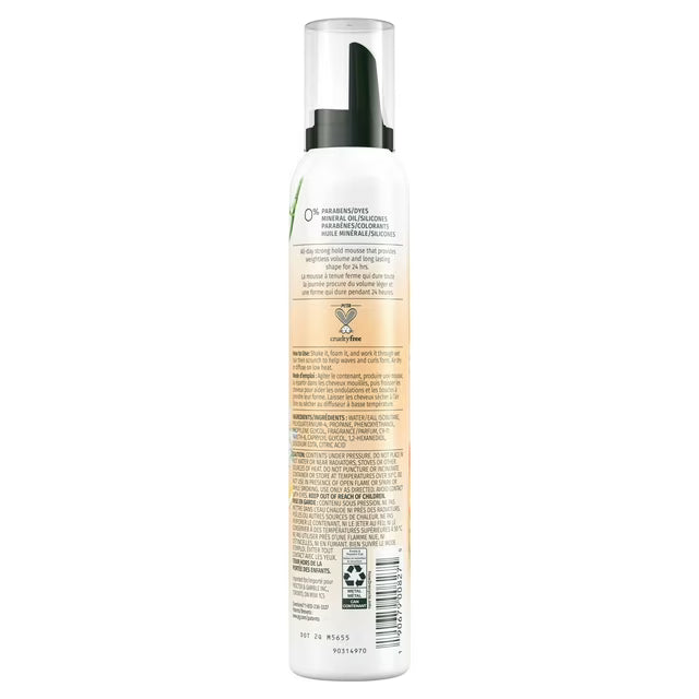 Herbal Essences Volumizing Mousse, Weightless Volume, All Day Hold Mousse for Fine Hair, 192g
