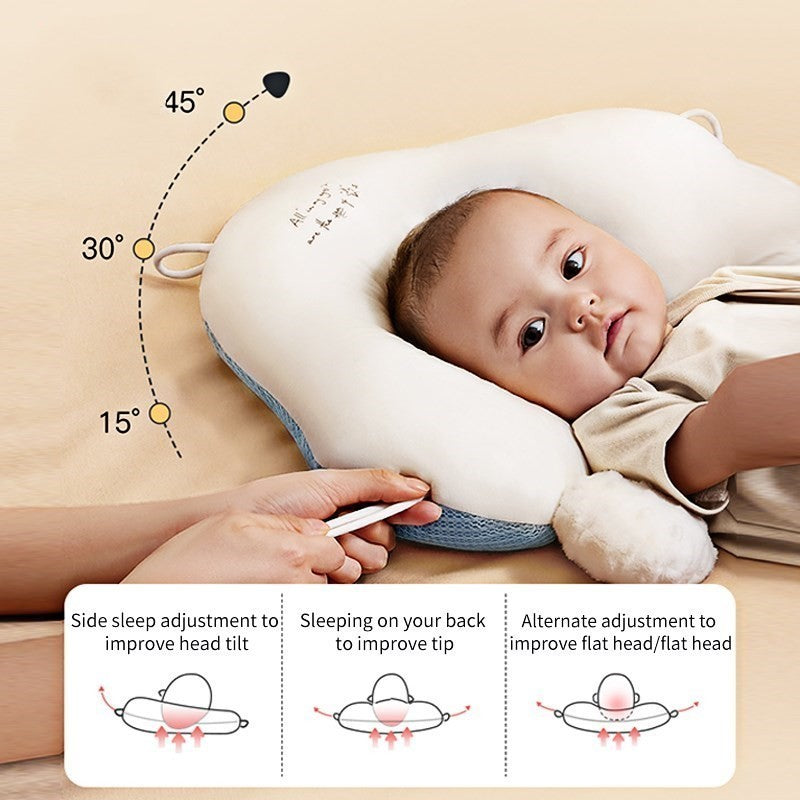 Baby Head Shaping Pillow – Newborn Support & Flat Head Prevention Cushion