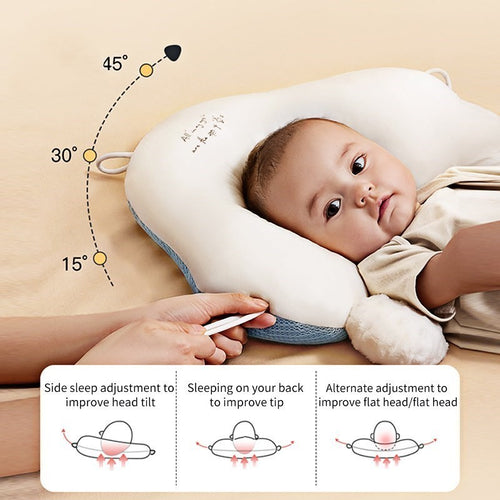 Baby Head Shaping Pillow – Newborn Support & Flat Head Prevention Cushion